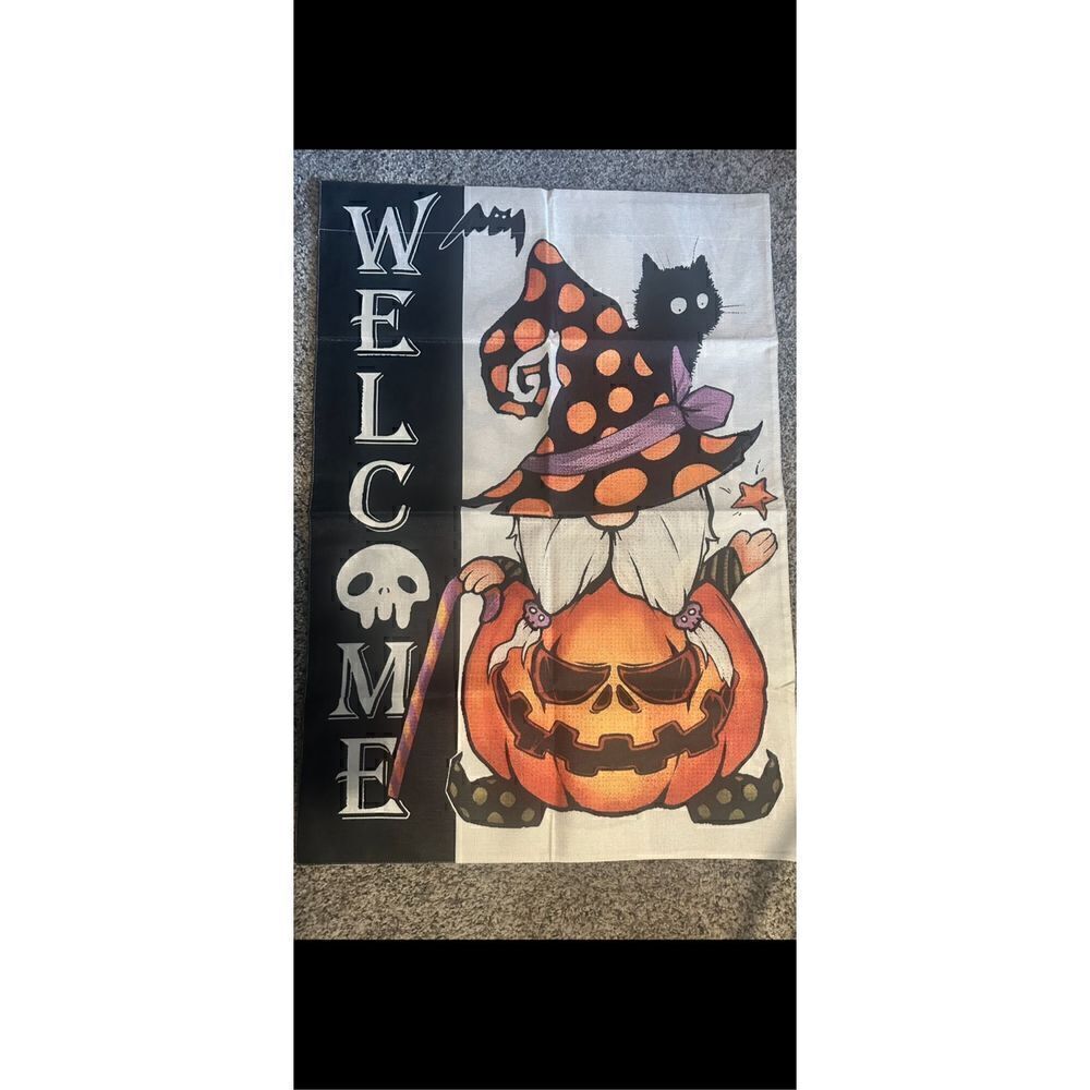 Big 28 x 40”  two sided flag with adorable pictures. .